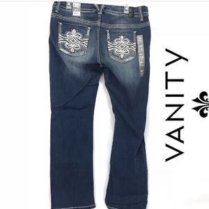 VANITY Premium Denim Plus Boot NWT Sz 14